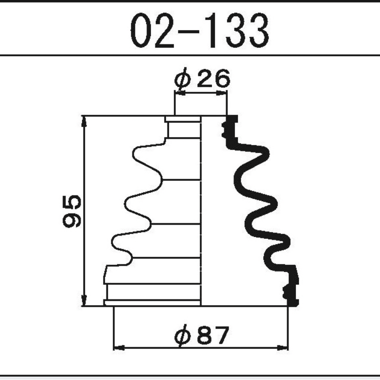 Пыльник шруса 02133 MARUICHI