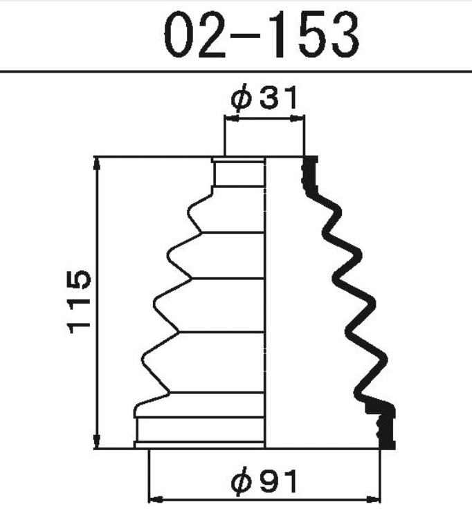 Пыльник шруса 02153 MARUICHI