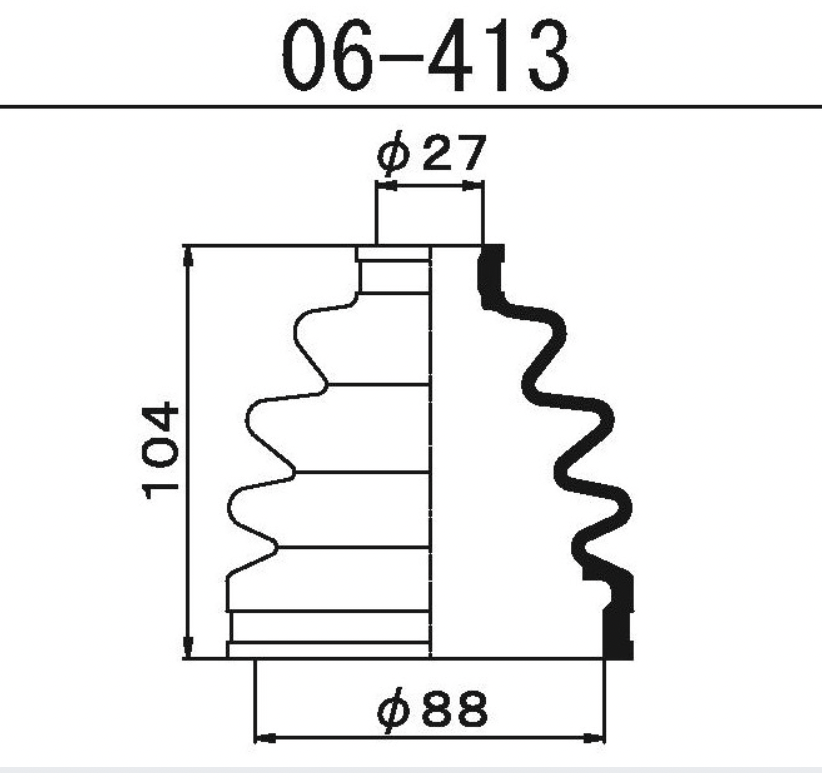 Пыльник шруса 06413 MARUICHI