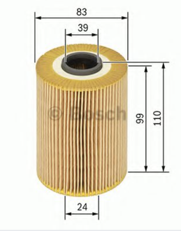 Фильтр масляный картридж 1457429142 BOSCH