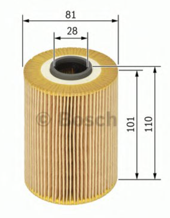 Фильтр масляный картридж 1457429638 BOSCH