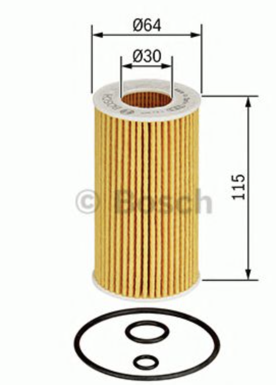 Фильтр масляный картридж 1457437001 BOSCH