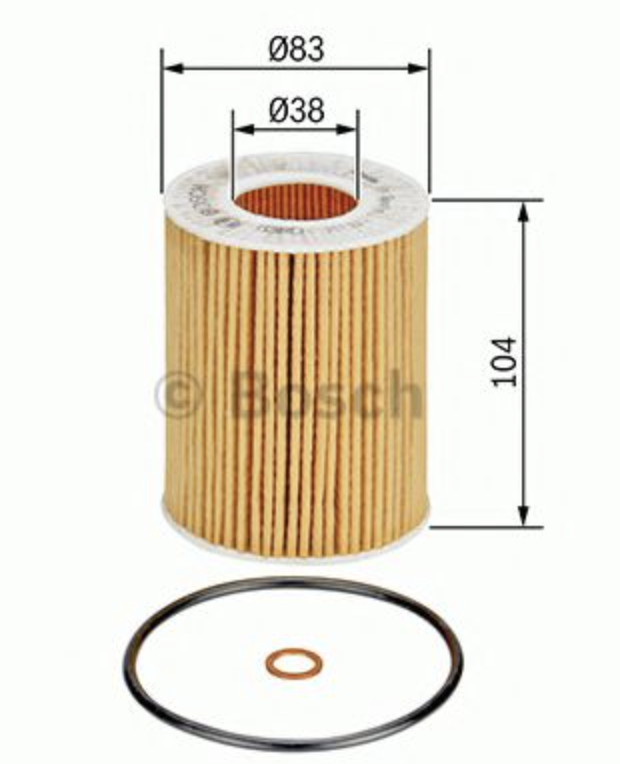 Фильтр масляный картридж 1457437003 BOSCH