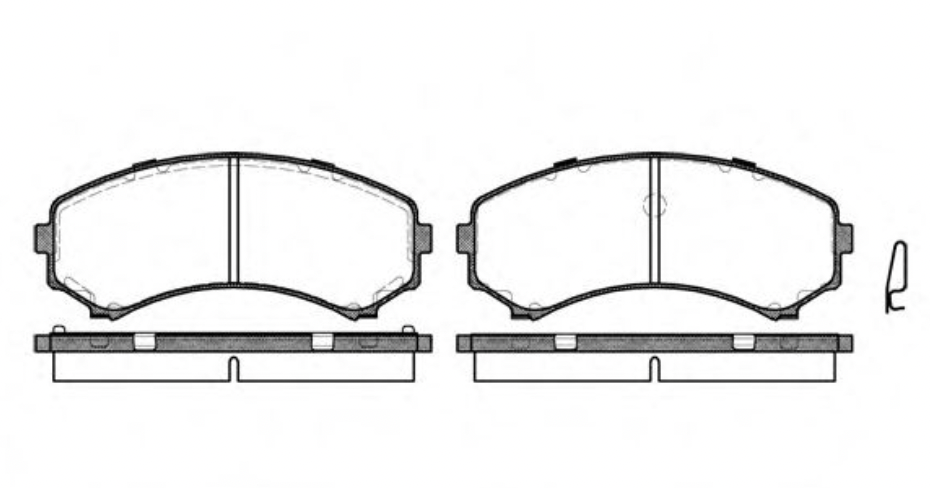 Тормозные колодки передние ROADHOUSE 239600 ROADHAUSE