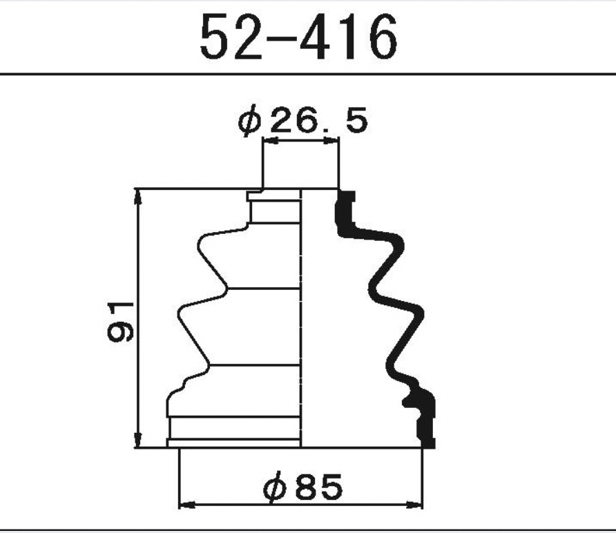 Пыльник шруса 52416 MARUICHI