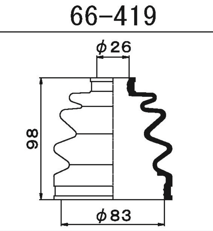 Пыльник шруса 66419 MARUICHI
