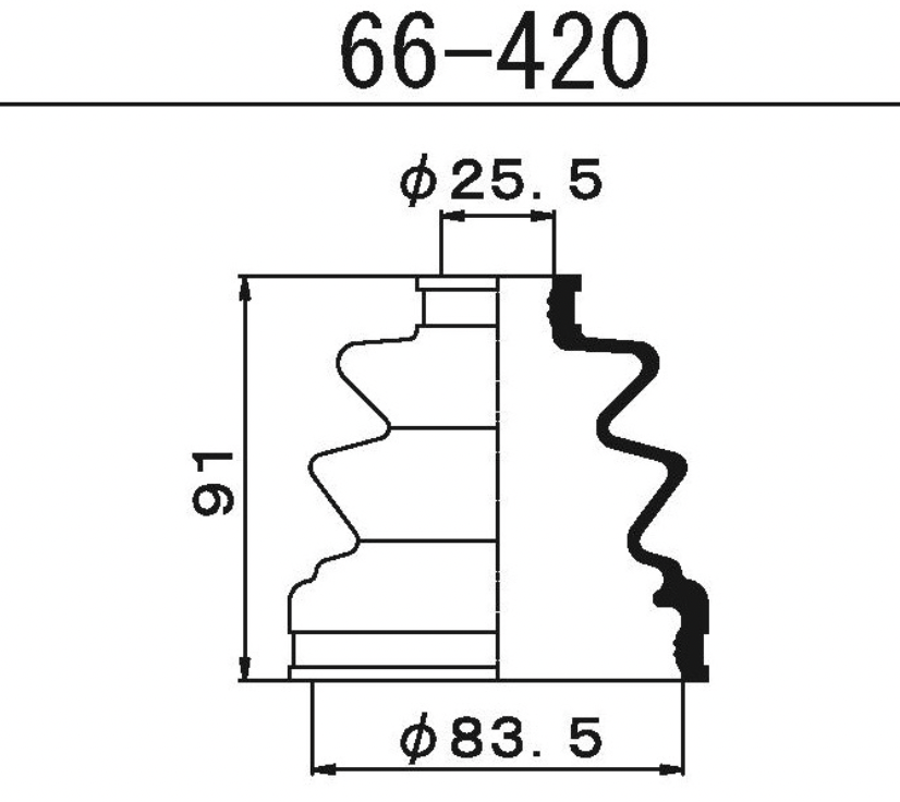Пыльник шруса 66420 MARUICHI