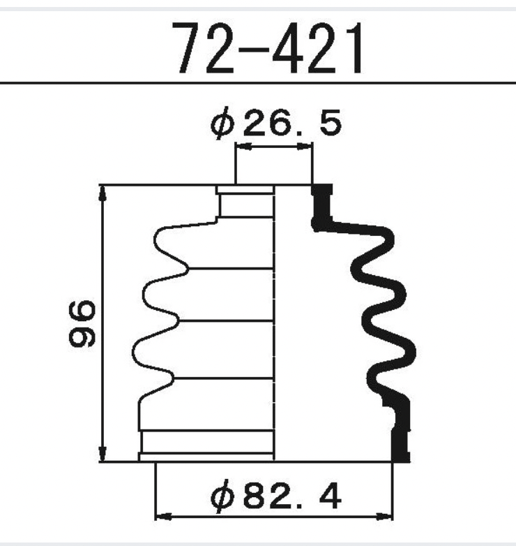 Пыльник шруса 72421 MARUICHI