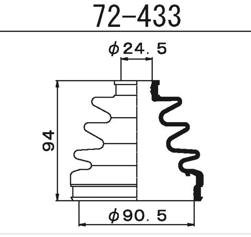 Пыльник шруса 72433 MARUICHI