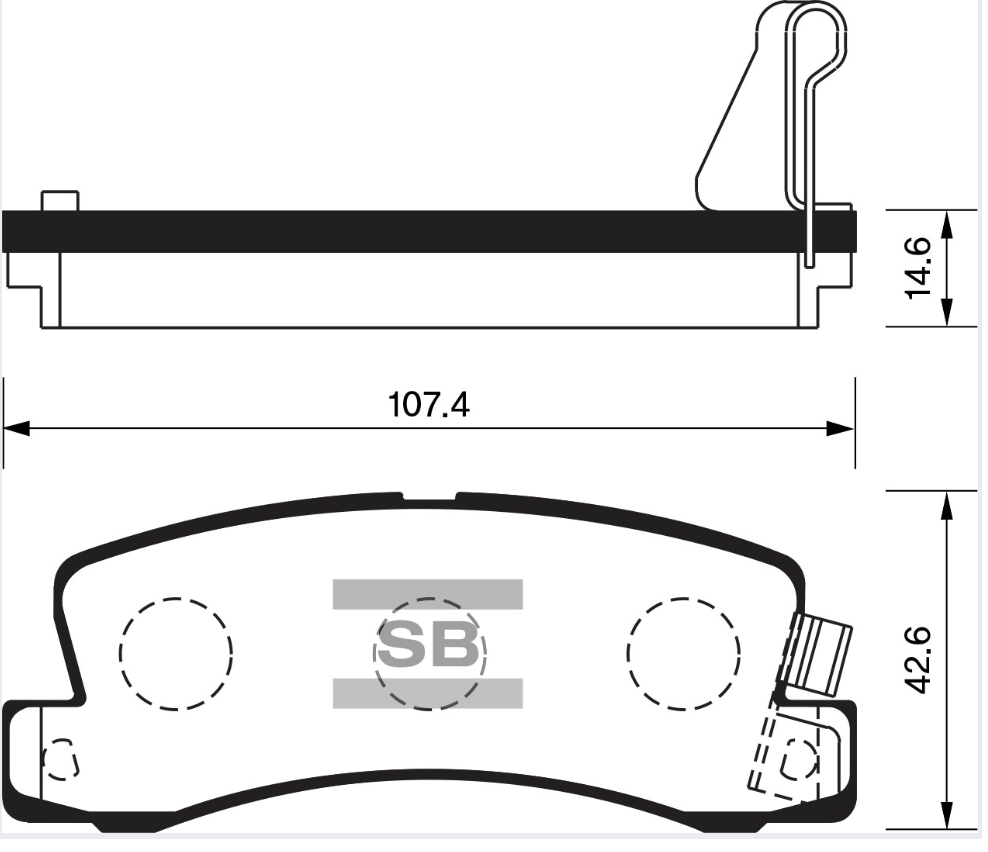 Тормозные колодки задние SP1208 HIQ
